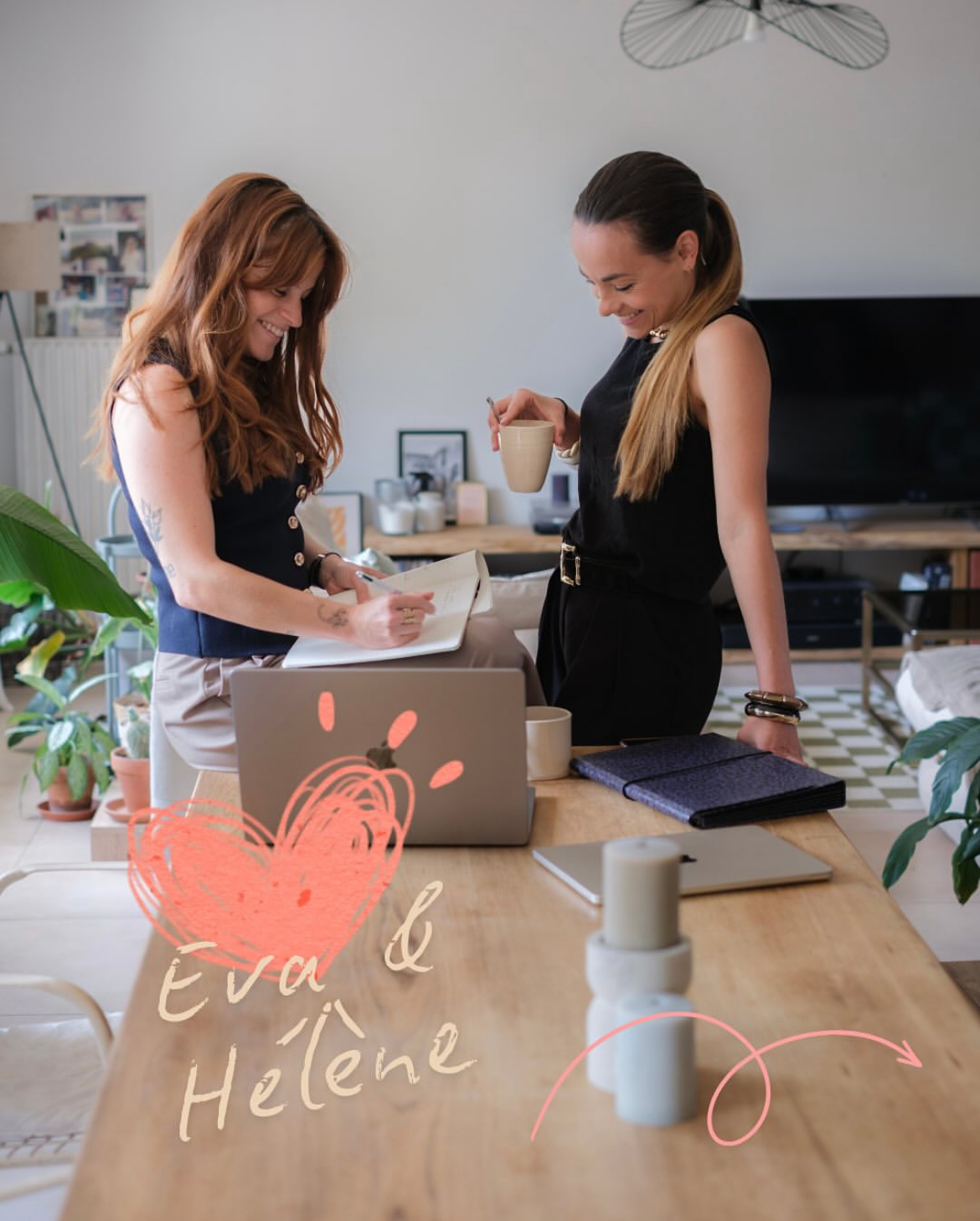 Eva et Hélène, fondatrices de LŪM Social Club